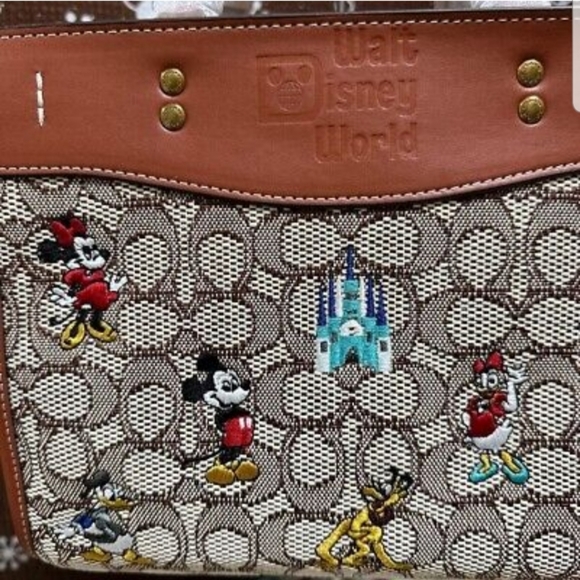 🎀NWT Coach Outlet Disney X Coach Rogue 25 Signature Textile Mickey Mouse - Picture 2 of 14